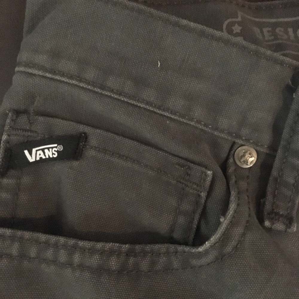 Vans boys dark gray pants